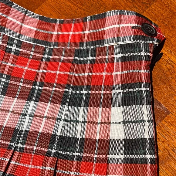 AMERICAN APPAREL XS Red and Black Skirt - Picture 3 of 5